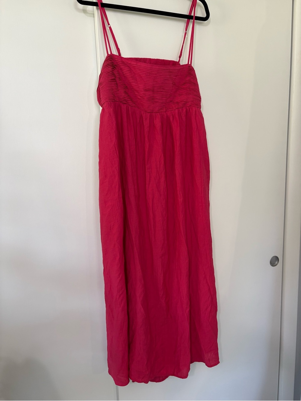 Abercrombie & Fitch NWOT XXL Red Tiered Flowy Spaghetti-Strap Midi Dress